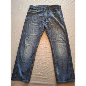 Men's Levi's 505 Straight Leg Regular Fit Medium Blue Jeans Size 34 X 30, EUC